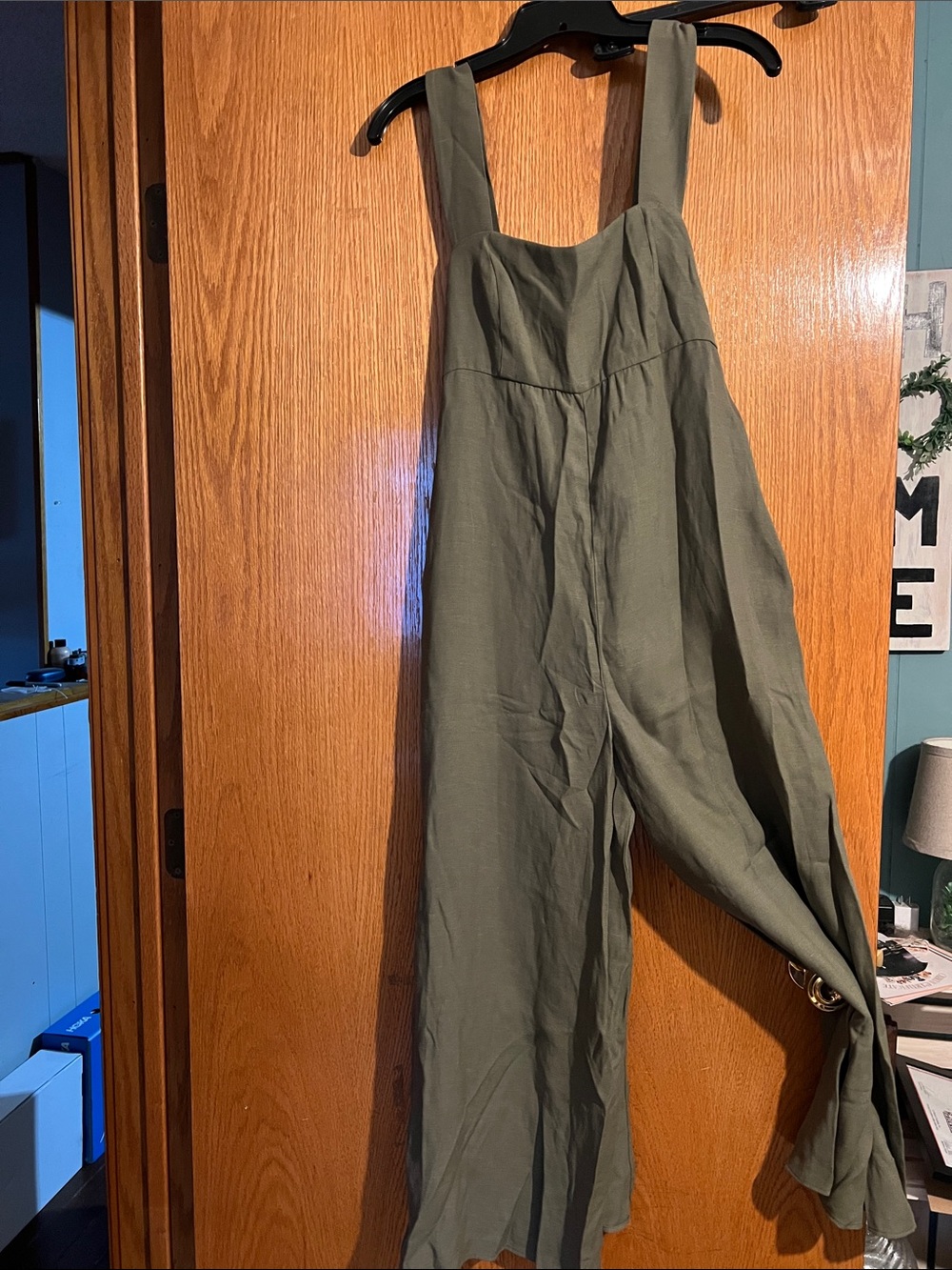 Lavender Brown Olive Green Wide-Leg Sleeveless Jumpsuit